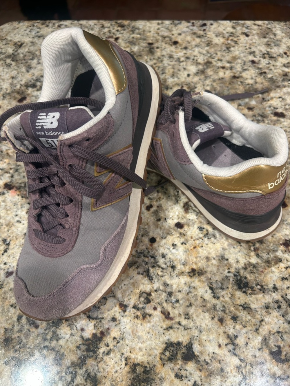 New Balance Women’s  Sneakers - Purple  with Gold Accents